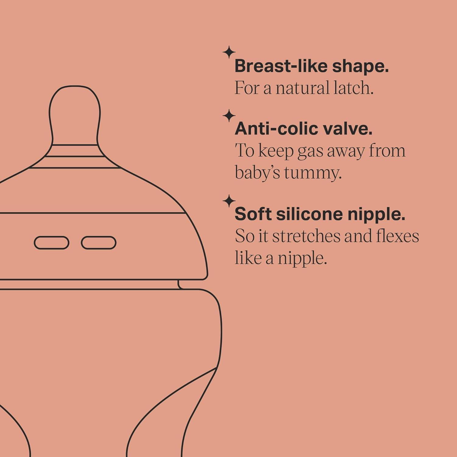 image:imageTommee Tippee Closer to Nature Baby Bottles Woodland Friends BreastLike Nipple AntiColic Valve 9oz 3 Count