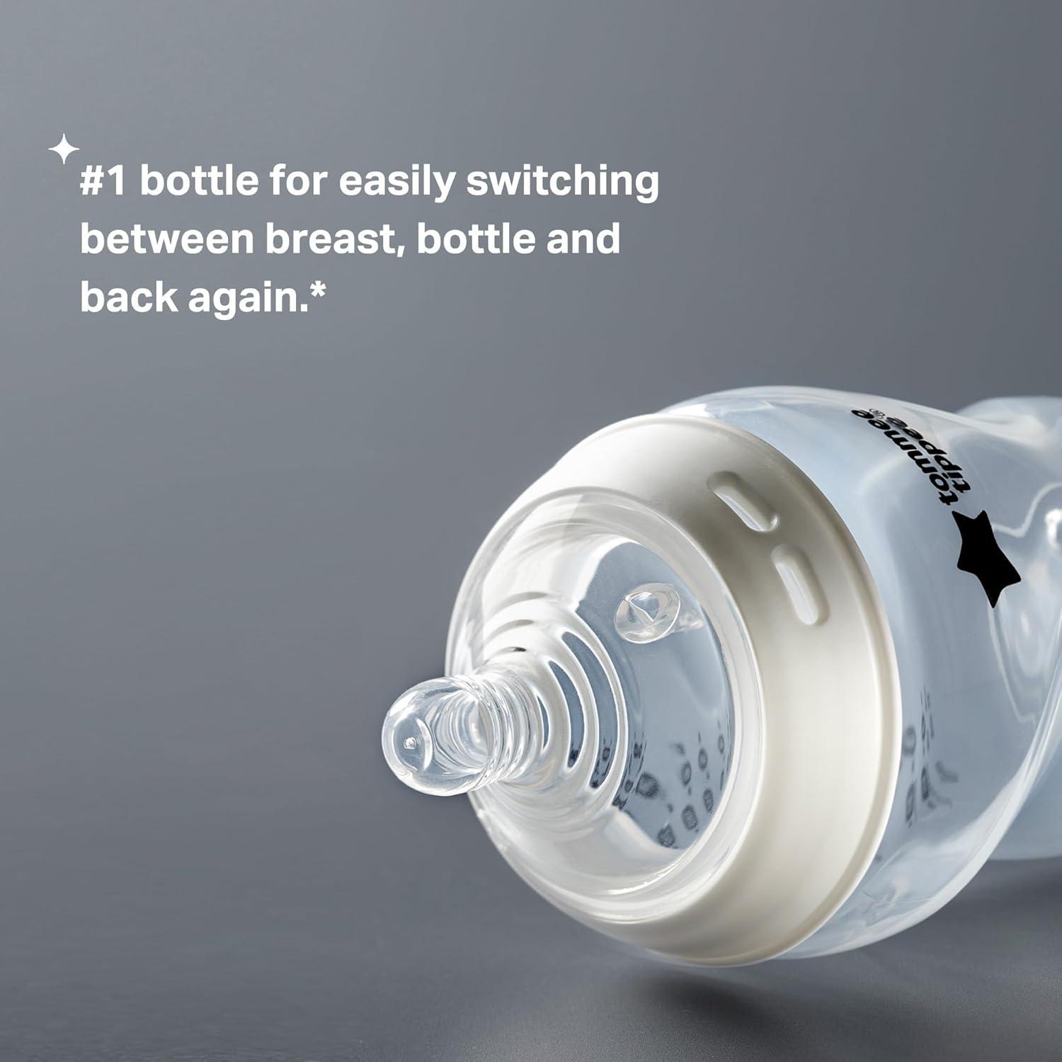 image:imageTommee Tippee Closer to Nature Baby Bottles Woodland Friends BreastLike Nipple AntiColic Valve 9oz 3 Count