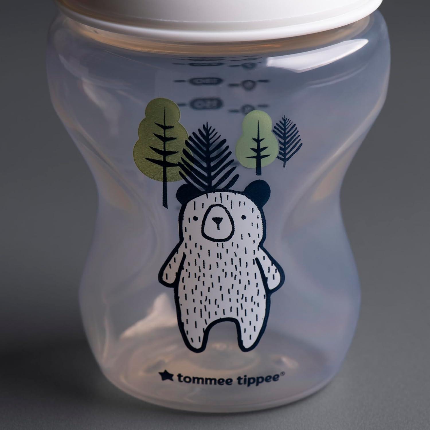 image:imageTommee Tippee Closer to Nature Baby Bottles Woodland Friends BreastLike Nipple AntiColic Valve 9oz 3 Count
