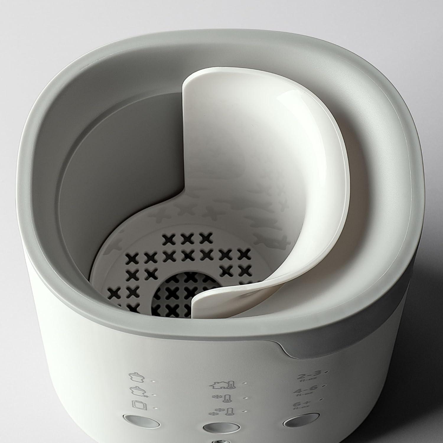image:imageTommee Tippee Easiwarm Bottle Warmer Warms Breast Milk and Formula Bottles to Body Temperature in Minutes Automatic Timer OneDial Operation WhiteAllInOne