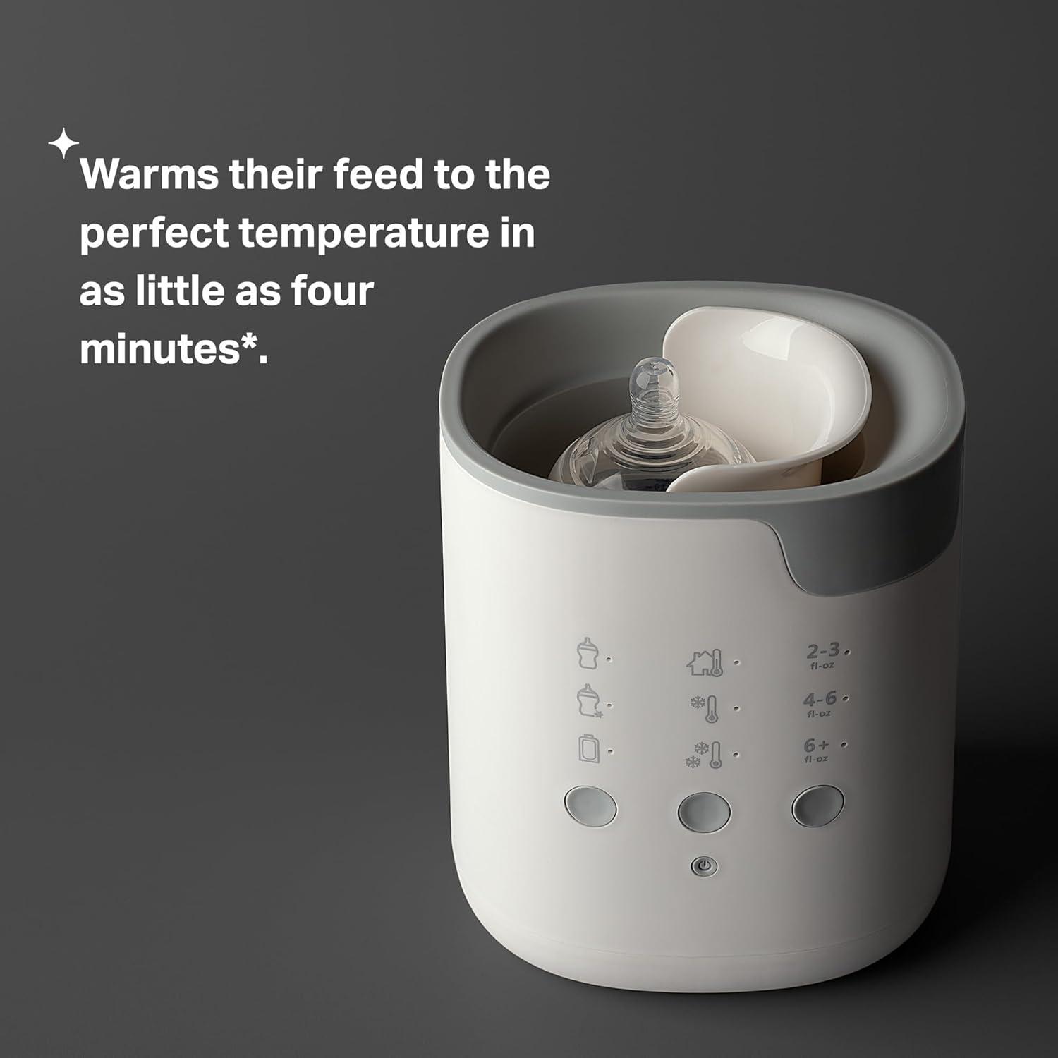 image:imageTommee Tippee Easiwarm Bottle Warmer Warms Breast Milk and Formula Bottles to Body Temperature in Minutes Automatic Timer OneDial Operation WhiteAllInOne