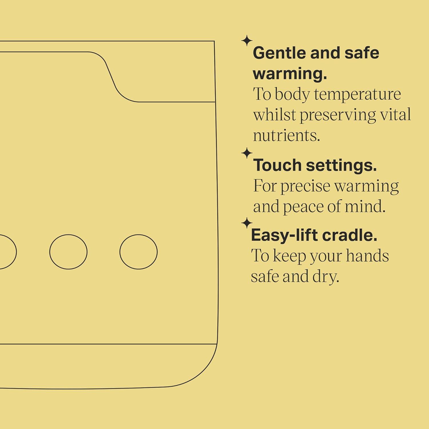 image:imageTommee Tippee Easiwarm Bottle Warmer Warms Breast Milk and Formula Bottles to Body Temperature in Minutes Automatic Timer OneDial Operation WhiteAllInOne