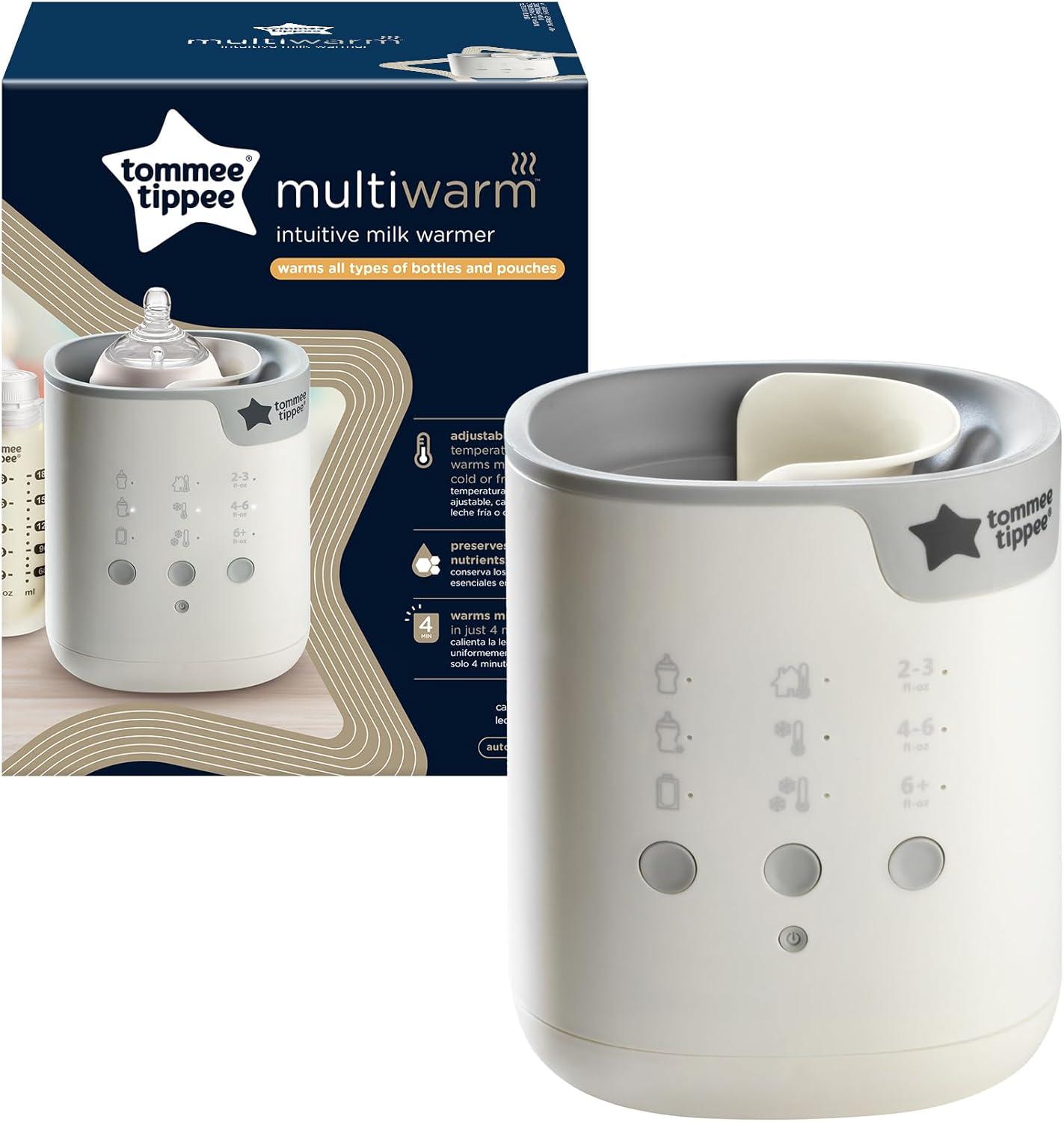 image:imageTommee Tippee Easiwarm Bottle Warmer Warms Breast Milk and Formula Bottles to Body Temperature in Minutes Automatic Timer OneDial Operation WhiteAllInOne