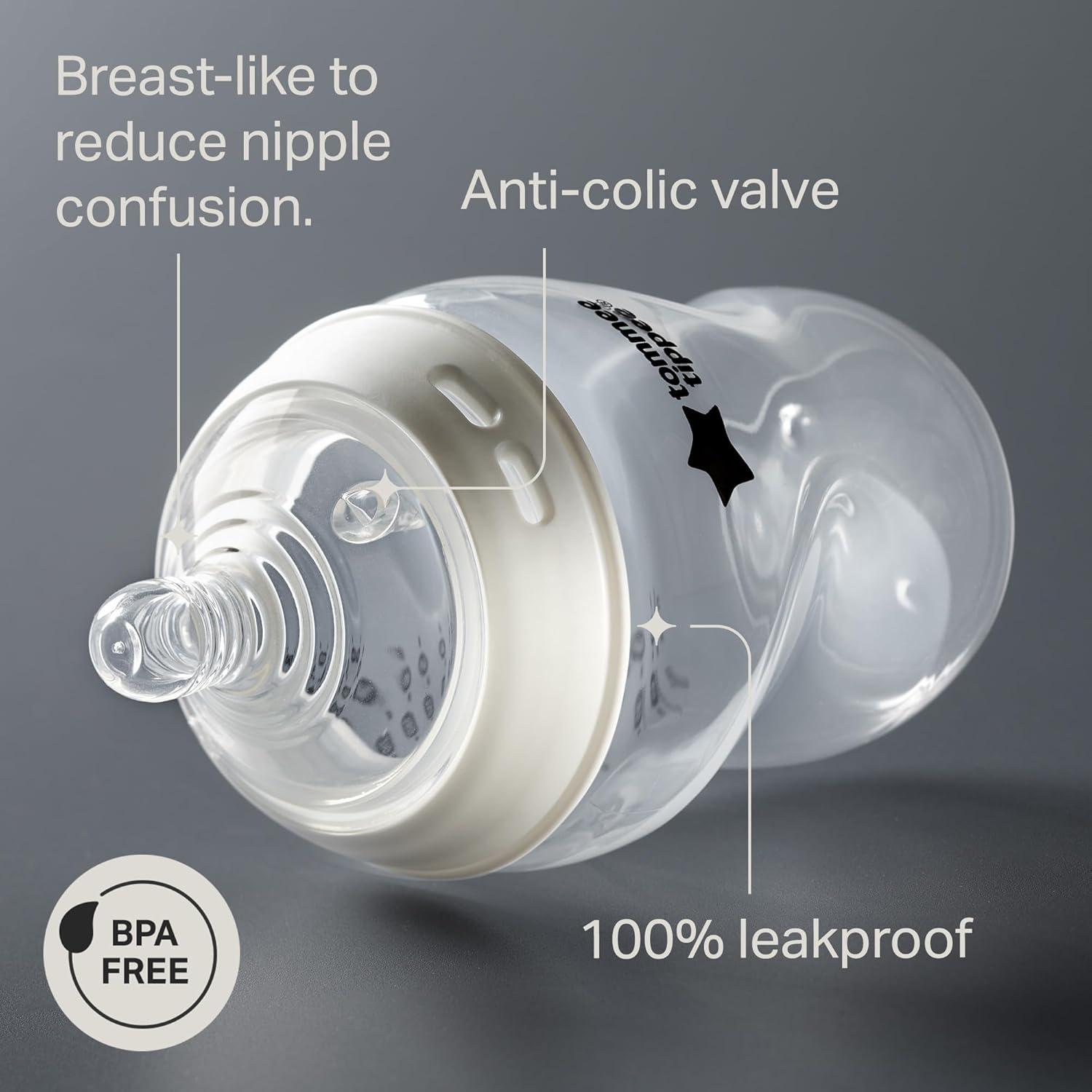 image:imageTommee Tippee Natural Start 14 Piece Baby Bottle Travel Bottle Warmer amp Pacifier Set 5 BPA Free Bottles 0 Months 2 Newborn Pacifiers 2 Extra Nipples 2 Formula Dispensers Bottle Brush PinkClear