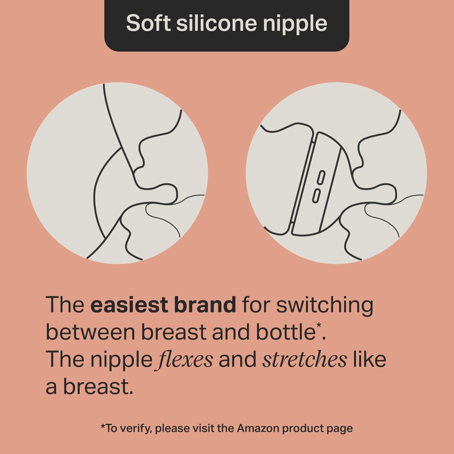 image:imageTommee Tippee Natural Start AntiColic 9 oz BPA Free Baby Bottles 0 Months Slow Flow BreastLike Nipple Self Sterilizing Designed for Seamless Transition Between Bottle amp Breast FiestaPack of 6Pink