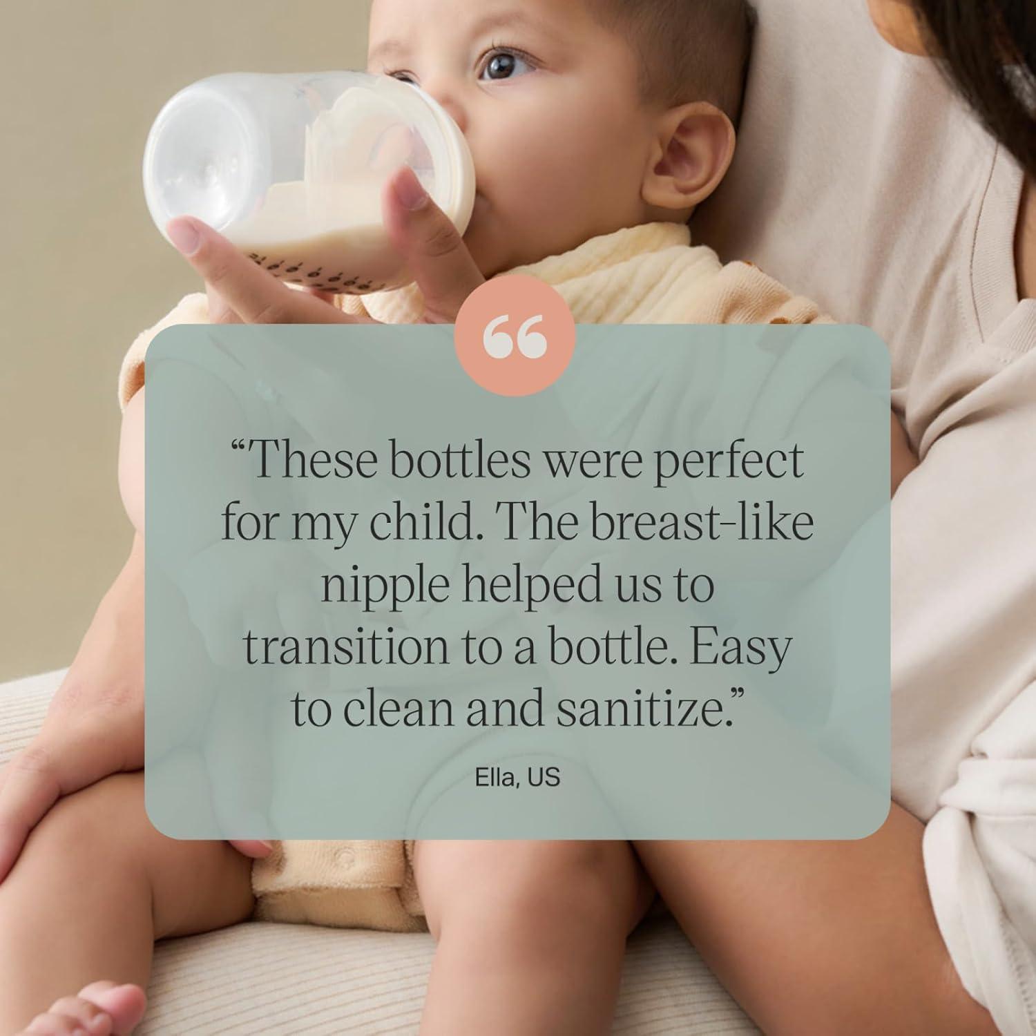 image:imageTommee Tippee Natural Start Newborn Baby Bottles 5 oz with Slow Flow BreastLike Nipples for A Natural Latch SelfSterilizing and BPA Free Cowboy Theme Pack of 2Clear Pack of 2