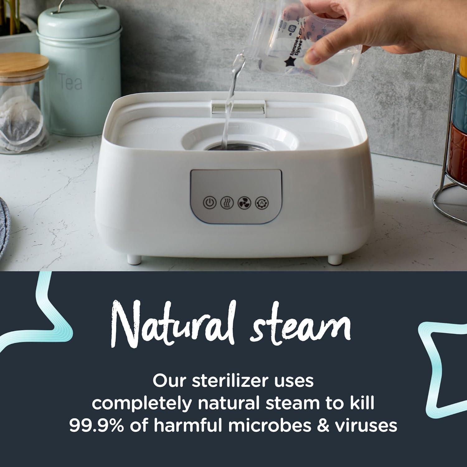 image:imageTommee Tippee Steridryer Electric Steam Sterilizer and Dryer White for Baby Bottles and Feeding Accessories Kills Viruses and 999 of Harmful MicrobesSteriDry