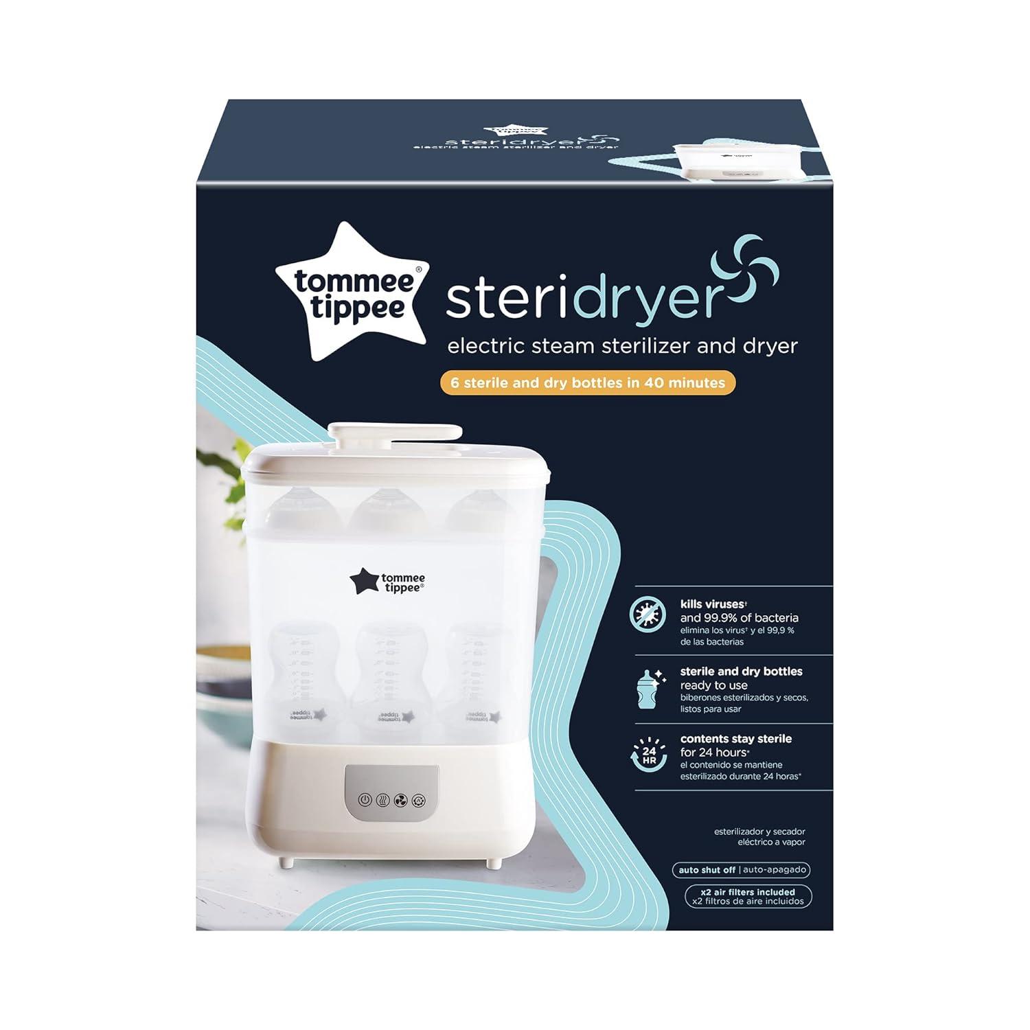 image:imageTommee Tippee Steridryer Electric Steam Sterilizer and Dryer White for Baby Bottles and Feeding Accessories Kills Viruses and 999 of Harmful MicrobesSteriDry