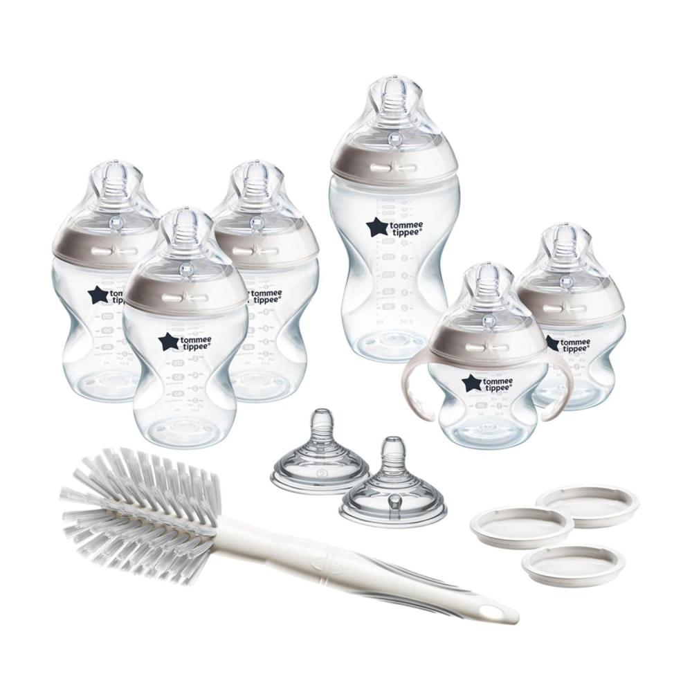 image:imageTommee Tippee Natural Start 14 Piece Baby Bottle Travel Bottle Warmer amp Pacifier Set 5 BPA Free Bottles 0 Months 2 Newborn Pacifiers 2 Extra Nipples 2 Formula Dispensers Bottle Brush PinkNeutral