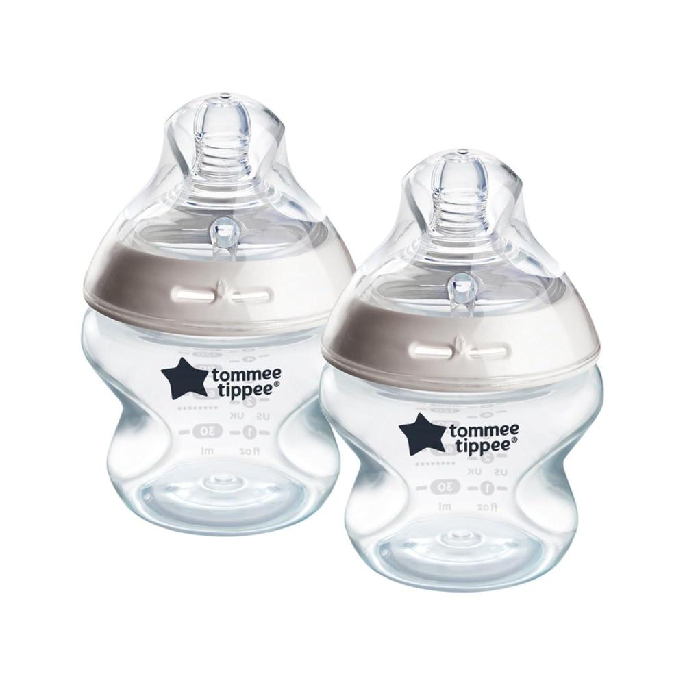 image:imageTommee Tippee Natural Start Newborn Baby Bottles 5 oz with Slow Flow BreastLike Nipples for A Natural Latch SelfSterilizing and BPA Free Cowboy Theme Pack of 2Clear Pack of 2