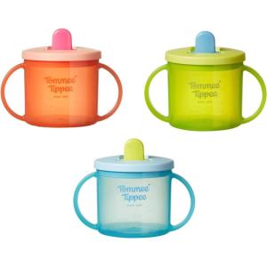 image:imageTommee Tippee Starter Weighted Straw Baby amp Toddler 10oz Sippy Cup for 6 Months with Silicone Weighted Straw and EasyHold Handles BPA Free Blue amp Green Pack of 2BlueGreenOrange
