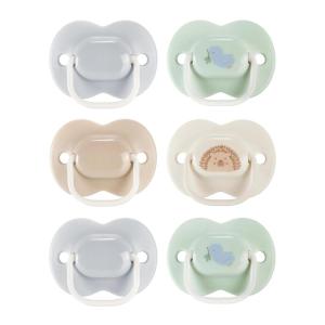 image:imageTommee Tippee Ultimate Fit Newborn Pacifiers 06 Months Extra Air Holes Symmetrical Nipple and Shield 100 BPA Free Silicone Dishwasher amp Sterilizer Safe Pink and Beige Pack of 4BlueBeige