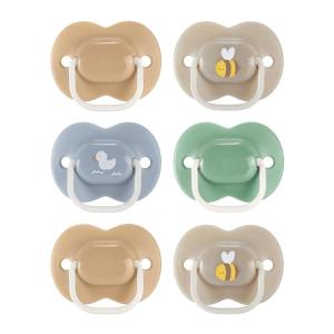 image:imageTommee Tippee Ultimate Fit Pacifiers 1836 Months Extra Air Holes Symmetrical Nipple and Shield 100 BPA Free Silicone Dishwasher and Sterilizer Safe Pink and Purple Pack of 4Green  Brown