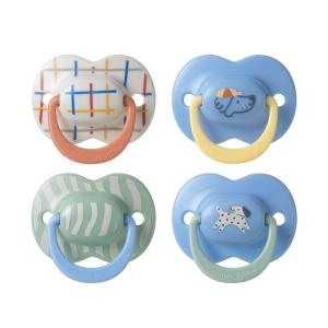 image:imageTommee Tippee Ultimate Fit Pacifiers 618 Months Extra Air Holes Symmetrical Nipple and Shield 100 BPA Free Silicone Dishwasher and Sterilizer Safe Pink and Orange Pack of 4Blue  Green