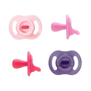 image:imageTommee Tippee UltraLight StayPut Pacifier OnePiece Silicone Design 06m 4 Pack1836 Month Pack of 4  0 Bottles
