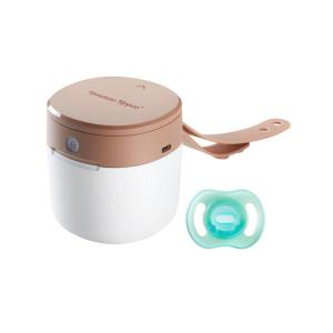 image:imageTommee Tippee Stay Put Pacifier Set Contains 2 UltraLight StayPut Glow in The Dark Pacifiers and 2 UltraLight StayPut Pacifiers 618 Months Colors May Vary OnePiece Silicone Design Pack of 4Glow Green