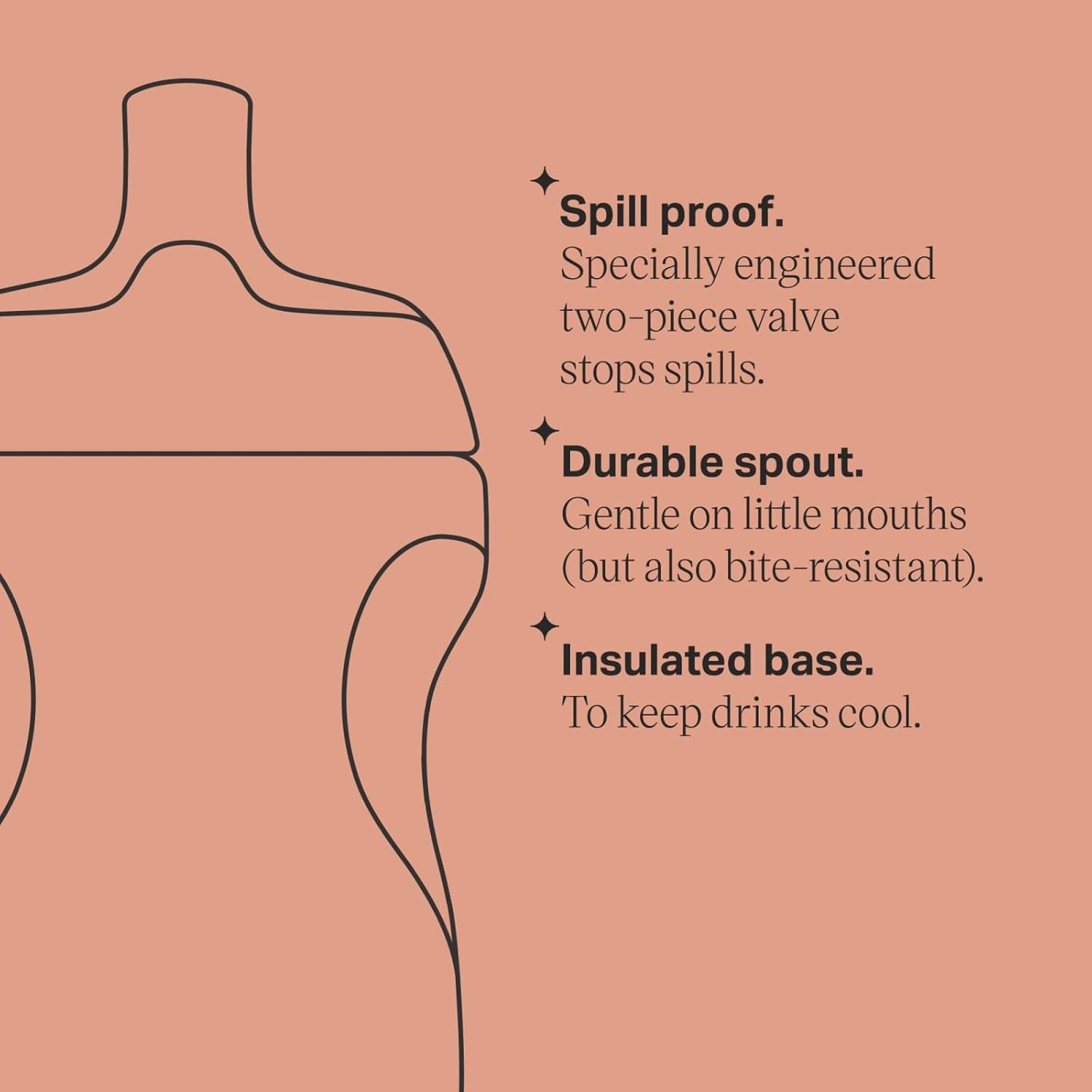 image:imageTommee Tippee Insulated 9oz Sporty Spout Toddler Water Bottle No Spill Sippy Cups for Toddlers 13 TwoPiece Valve Helps Stop Spills Green amp Red BPA Free Pack of 2Green Teal