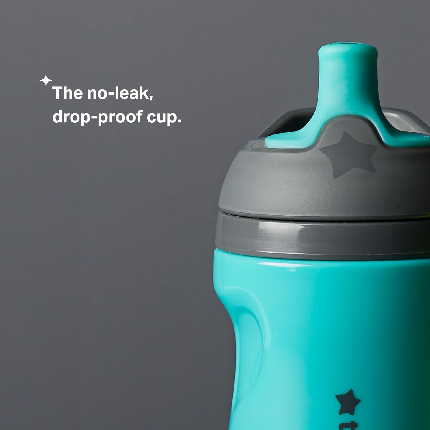 image:imageTommee Tippee Insulated 9oz Sporty Spout Toddler Water Bottle No Spill Sippy Cups for Toddlers 13 TwoPiece Valve Helps Stop Spills Green amp Red BPA Free Pack of 2Green Teal