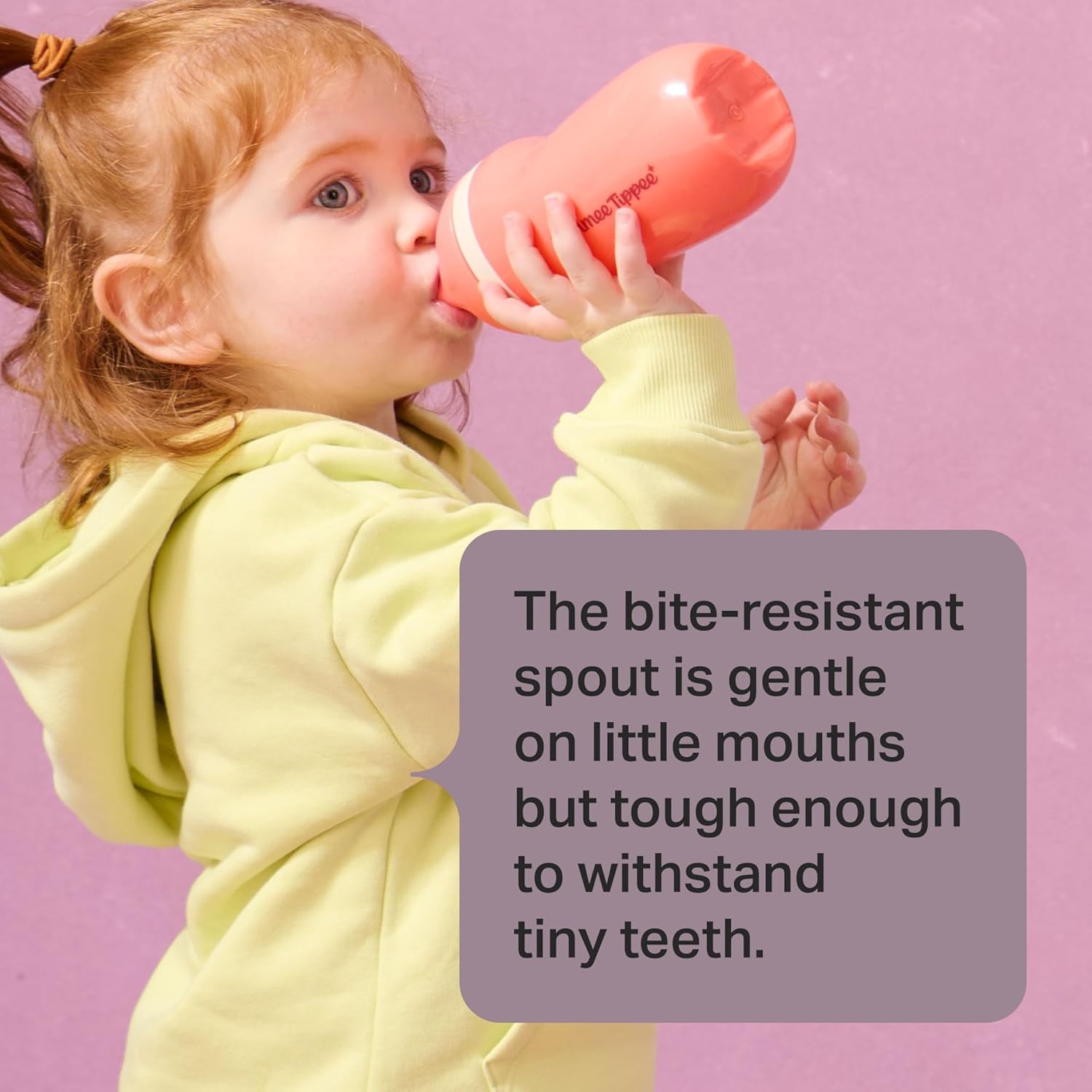 image:imageTommee Tippee Insulated 9oz Sporty Spout Toddler Water Bottle No Spill Sippy Cups for Toddlers 13 TwoPiece Valve Helps Stop Spills Green amp Red BPA Free Pack of 2Pink Mint