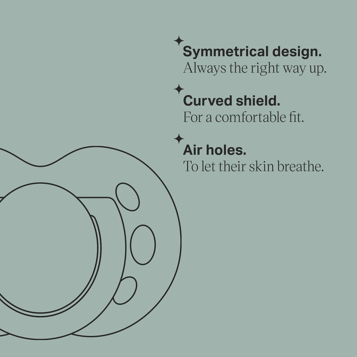 image:imageTommee Tippee Anytime Matte Pacifiers 1836 Months Symmetrical Baglet BPAFree Binkies Yellow Green and Beige Pack of 6