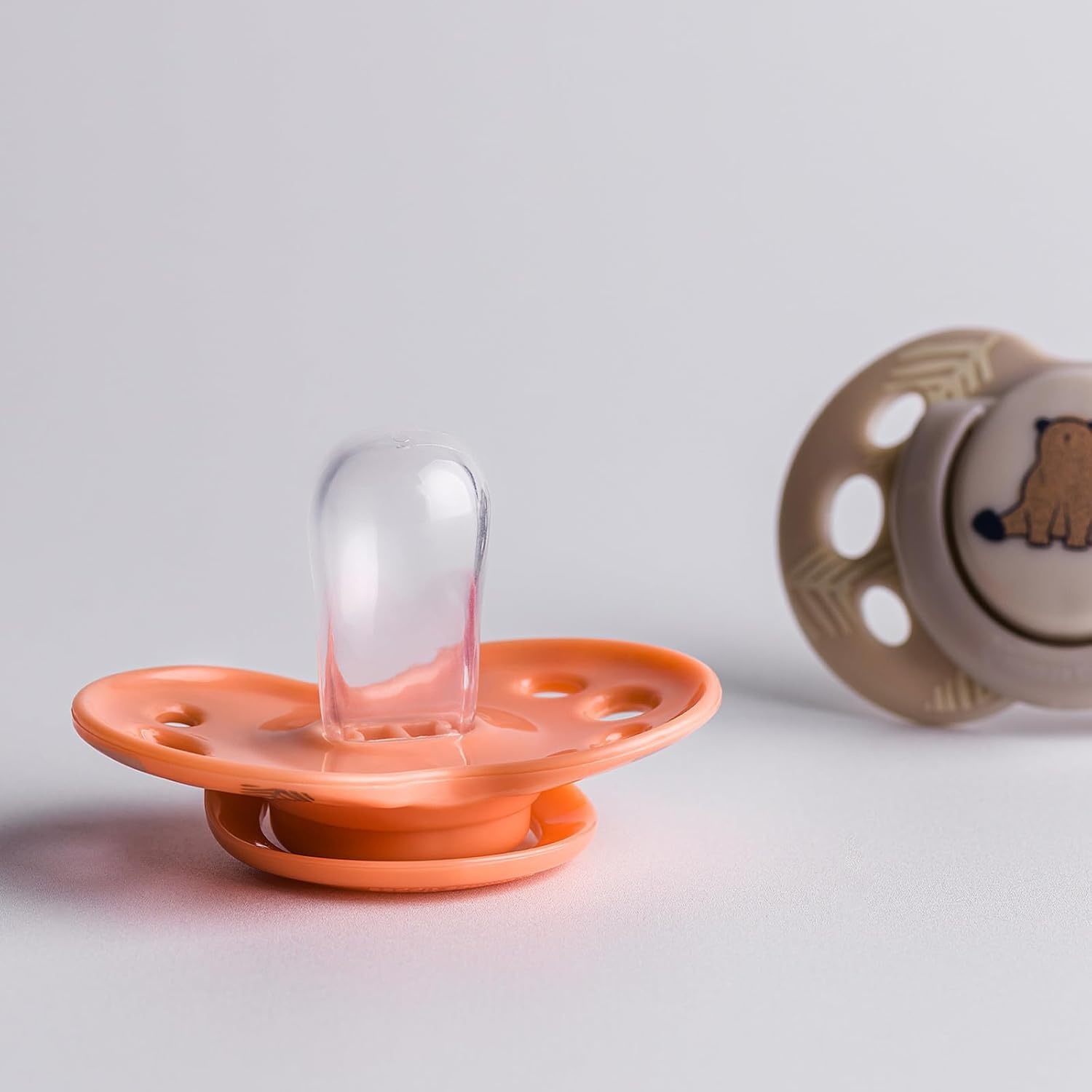 image:imageTommee Tippee Anytime Matte Pacifiers 1836 Months Symmetrical Baglet BPAFree Binkies Yellow Green and Beige Pack of 6