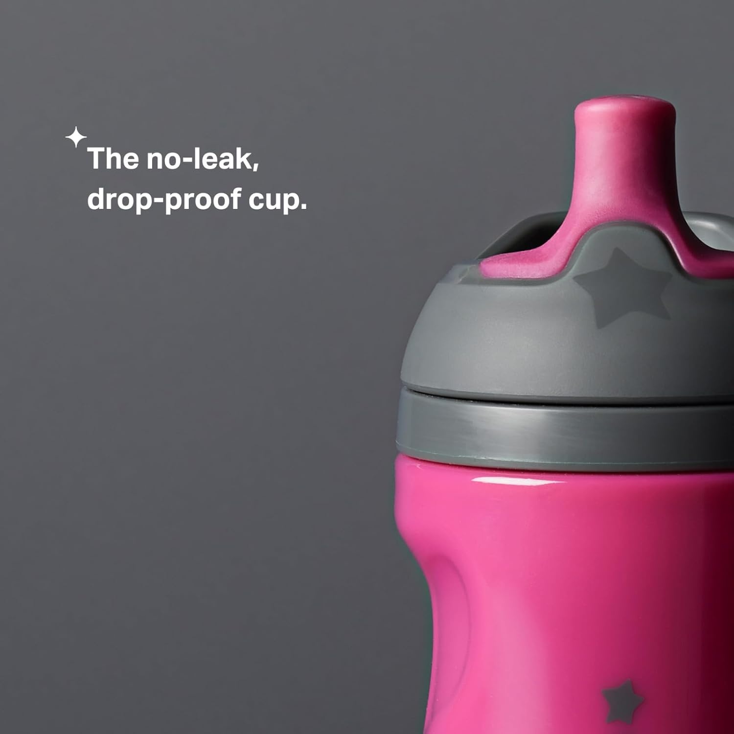 image:imageTommee Tippee Insulated 9oz Sporty Spout Toddler Water Bottle No Spill Sippy Cups for Toddlers 13 TwoPiece Valve Helps Stop Spills Hot Pink amp Mint BPA Free Pack of 2Hot Pink Mint