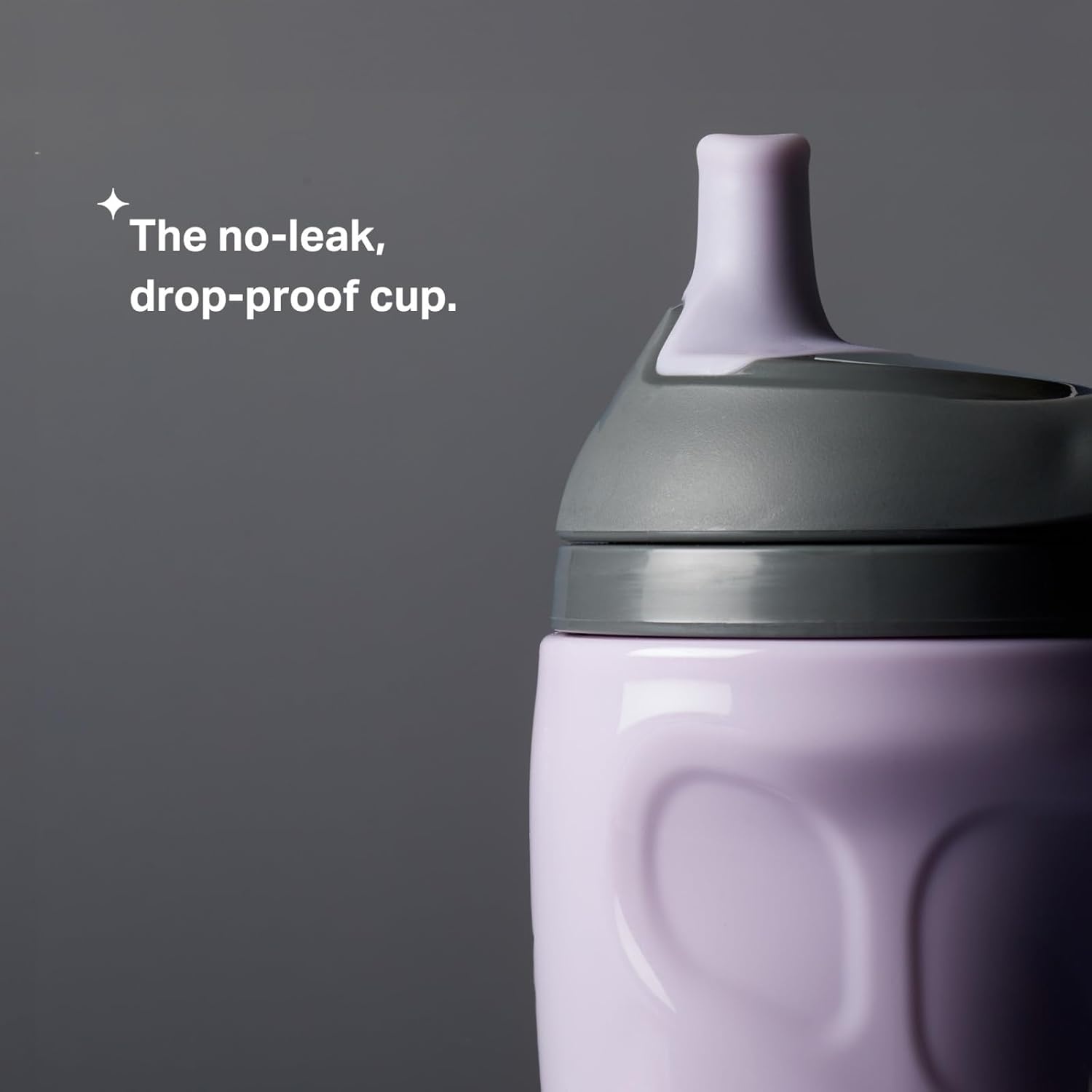 image:imageTommee Tippee Insulated 9oz Sporty Spout Toddler Water Bottle No Spill Sippy Cups for Toddlers 13 TwoPiece Valve Helps Stop Spills Hot Pink amp Mint BPA Free Pack of 2Lilac Plum