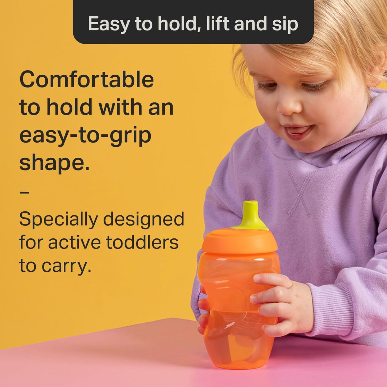 image:imageTommee Tippee Sporty Bottle 10oz Sippy Cups for Toddlers 13 SpillProof Bite Resistant Spout Easy to Hold Design BPA Free Pack of 3 Pink Red and OrangePurple Red and Orange Pack of 6