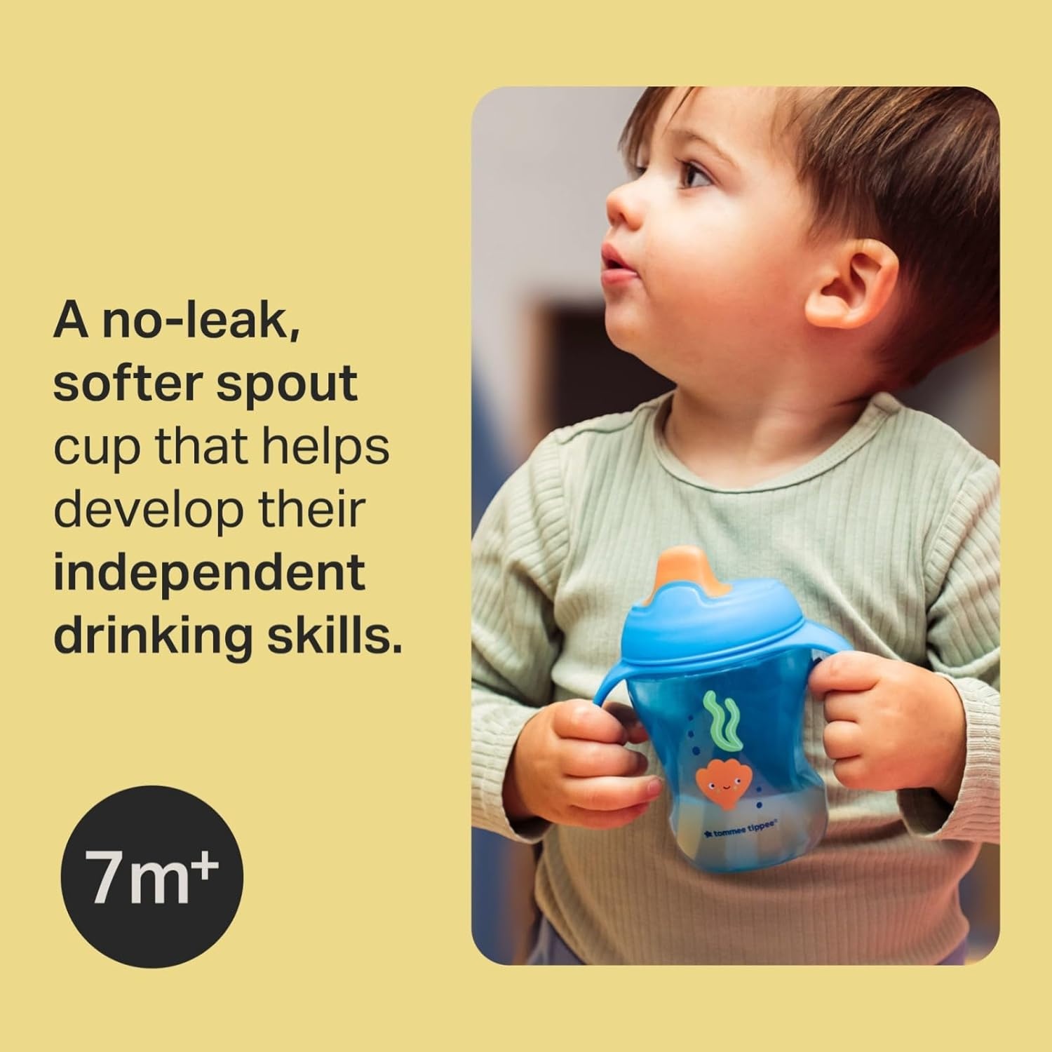 image:imageTommee Tippee Sporty Bottle 10oz Sippy Cups for Toddlers 13 SpillProof Bite Resistant Spout Easy to Hold Design BPA Free Pack of 3 Pink Red and OrangeBlue Orange and Green