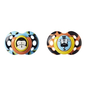 image:imageTommee Tippee Fun Style Pacifier 1836 Months Symmetrical Baglet BPAFree Binkies Colors And Designs May Vary Pack of 2
