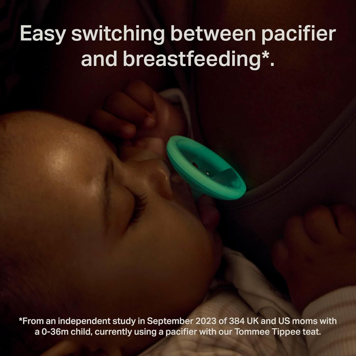 image:imageTommee Tippee BreastLike Night Newborn Pacifier 06 Months BreastLike Baglet BPAFree Binkies Glow in The Dark Technology OrangeBlue Pack of 4YellowGreen