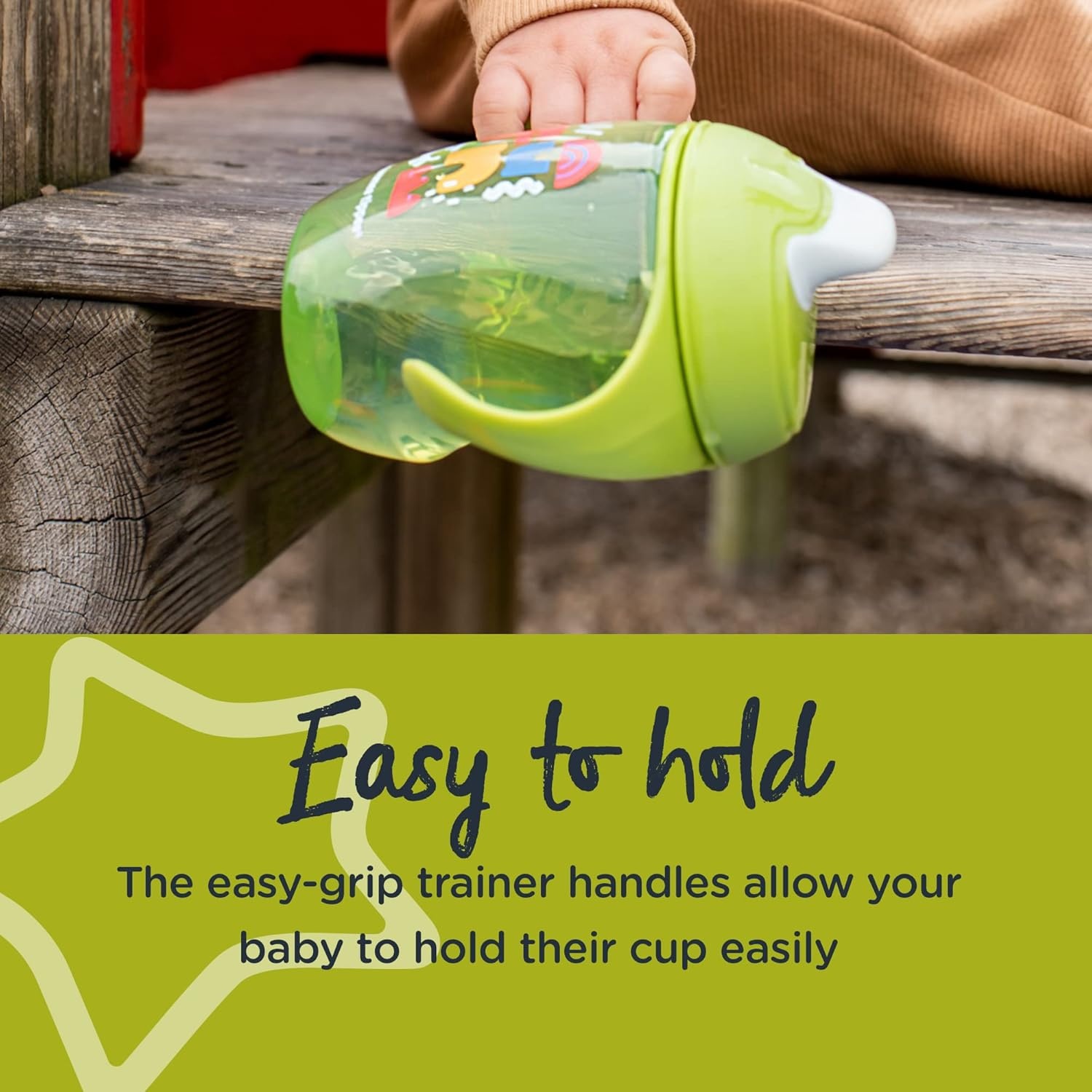 image:imageTommee Tippee 8oz Trainer Sippee Cups with Handles for Babies and Toddlers SpillProof BPA Free Pink Green and Orange Pack of 3Pink Green Orange