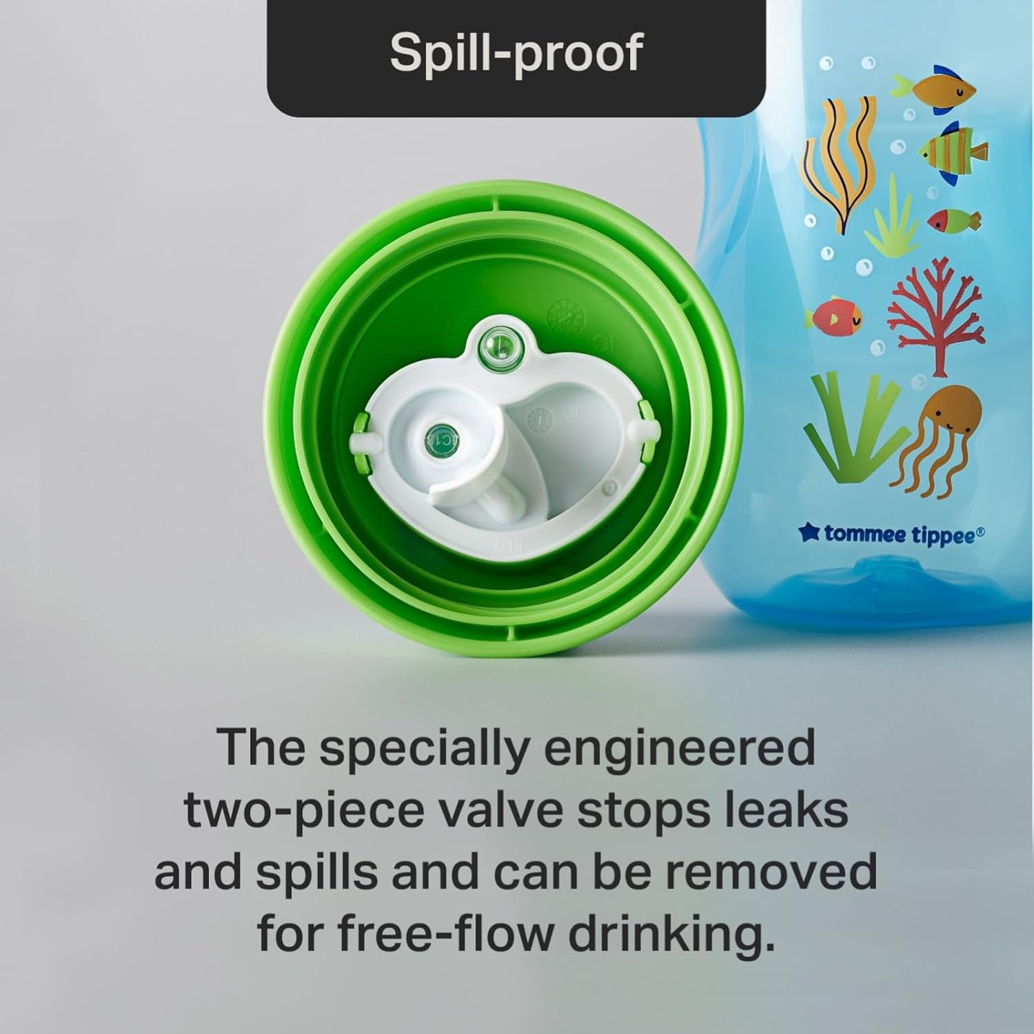 image:imageTommee Tippee Sippee Cup 9m 10oz Pack of 3 NonSpill Water Bottles for Toddlers Red Purple and Green BiteResistant Spout Easy to Hold LeakProof and BPA Free