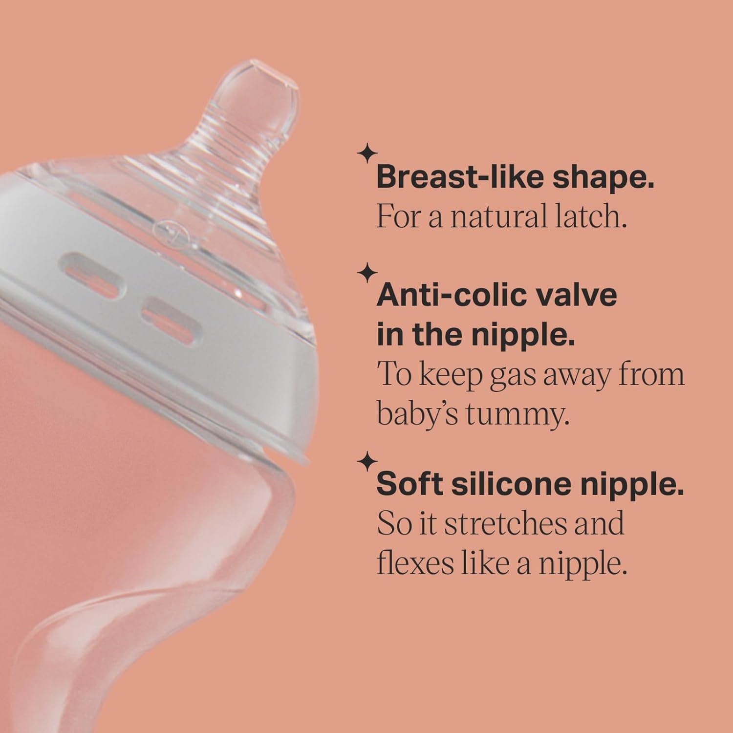 image:imageTommee Tippee Natural Start AntiColic 5 oz BPA Free Baby Bottle Newborn 0 months Slow Flow BreastLike Nipple SelfSterilizing Designed for Seamless Transition Between Bottle amp Breast Pack of 1Clear Pack of 1