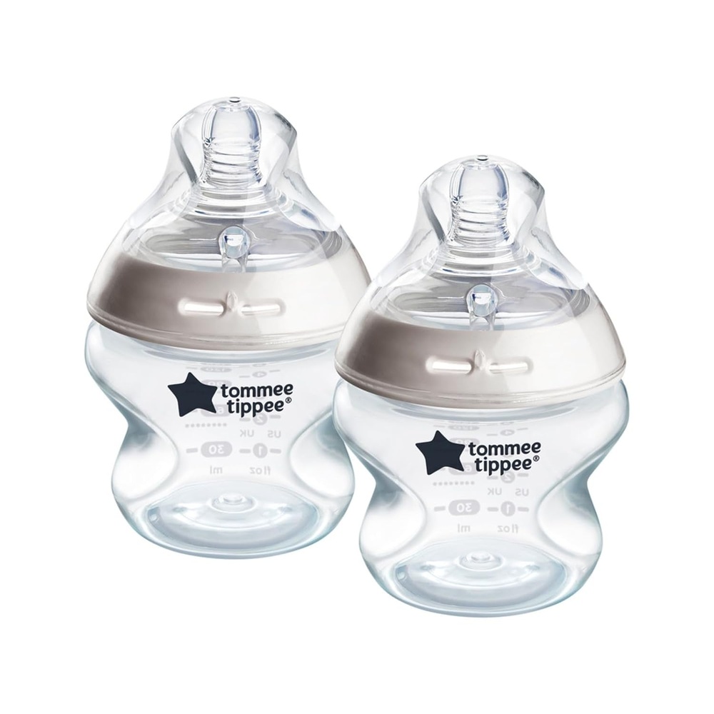 image:imageTommee Tippee Natural Start AntiColic 5 oz BPA Free Baby Bottle Newborn 0 months Slow Flow BreastLike Nipple SelfSterilizing Designed for Seamless Transition Between Bottle amp Breast Pack of 1Clear Pack of 2