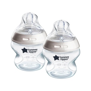 image:imageTommee Tippee Natural Start AntiColic 5 oz BPA Free Baby Bottle Newborn 0 months Slow Flow BreastLike Nipple SelfSterilizing Designed for Seamless Transition Between Bottle amp Breast Pack of 1Clear Pack of 2