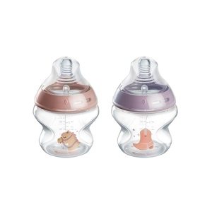 image:imageTommee Tippee Natural Start AntiColic 5 oz BPA Free Baby Bottle Newborn 0 months Slow Flow BreastLike Nipple SelfSterilizing Designed for Seamless Transition Between Bottle amp Breast Pack of 1Pink  Purple Pack of 2